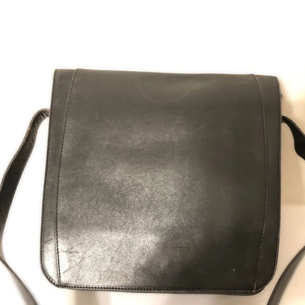 COACH vintage black leather made in Italy rare!